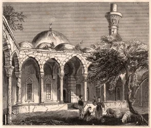 Vista de las ruinas de una mezquita en Payas (o Bayas) en Siria, cerca de Alepo