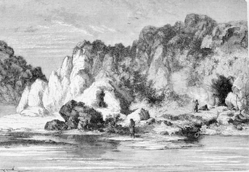 Aldea de la Edad del Reno (Paleolítico Superior), cuevas de Furfeez