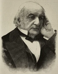 William Ewart Gladstone (1809-1898), político británico, grabado a partir de una fotografía de H S Mendelssohn de L