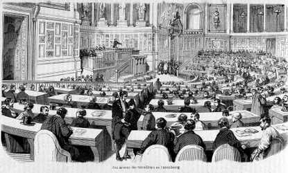 Comité de Trabajadores en el Palais du Luxembourg (Senado), revolución de 1848