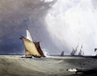 Yates en el mar, finales del siglo XIX