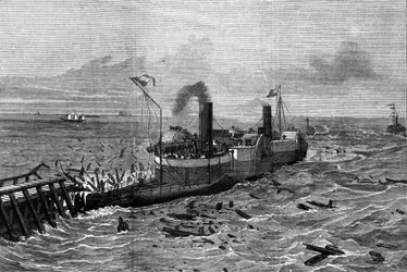 Barco diseñado contra el mareo por Henry Bessemer (1813-1898).