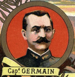 Retrato del Capitán Germain explorador francés que participó en la misión Marchand.