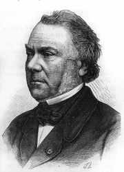 Retrato de Claude - Alphonse Delangle. 1797-1869 magistrado y ministro francés.