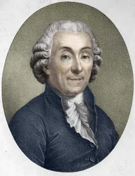 Retrato de Gabriel Bonnot de Mably. Moralista, historiador y economista francés (1709-1785).