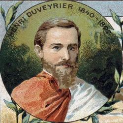 Retrato de Henri Duveyrier. Geógrafo y viajero francés (1840-1892)