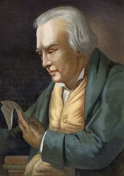 Retrato de James Watt. Ingeniero británico