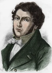 Retrato de Jean François Champollion llamado Champollion el Joven. Egiptólogo francés (1790-1832)