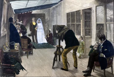 Taller de un fotógrafo en París en 1878