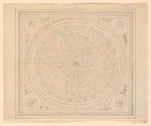 Dibujo, Diseño del techo, 1815-22