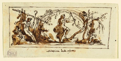 Dibujo, Celebración de la vid, ca. 1800