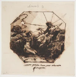 Dibujo, Ceres pide a Júpiter el regreso de Proserpina, 1812