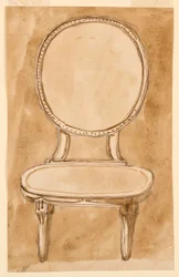 Dibujo, Silla, 1780-90