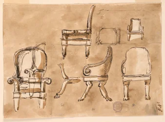 Dibujo, Sillas, 1780-90