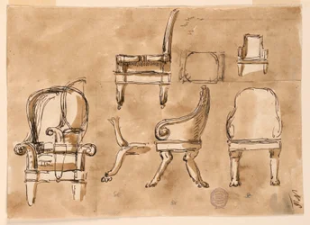 Dibujo, Sillas, ca. 1800