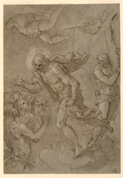 Dibujo, Cristo en el limbo, 1625-1628