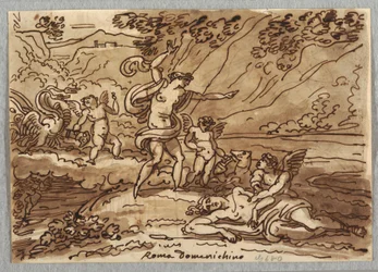 Dibujo, Muerte de Adonis, 1813-18