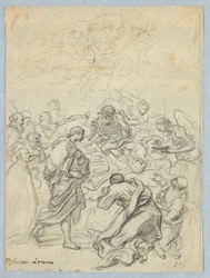 Dibujo, Muerte de la Virgen, siglos XVII-XIX