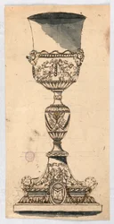 Dibujo, Diseño para un cáliz, siglos XVII-XIX