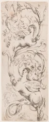 Grabado, Ornamentos o grotescos (Grotesque Ornament), ca. 1653