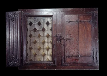 Contraventana de madera del siglo XV, París, Museo de Cluny