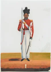 Subadar del 2º Batallón Martin, Ejército de Madrás