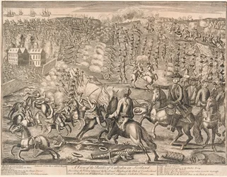¿Una vista de la Batalla de Culloden en Escocia?, 1746