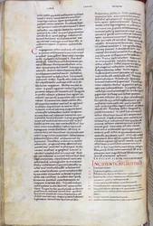 Una página de la Biblia del siglo XI