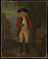 Un retrato del General de División Arthur Tooker Collins de la Infantería de Marina con su uniforme de gala.