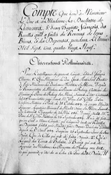 Libro de cuentas del año 1789 de la propiedad del Duque de Rochefoucauld Liancourt