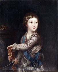 Retrato del Gran Duque Alexander Pavlovich (1777-1825) de niño