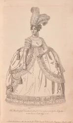Anne Townshend, marquesa Townshend, vestida de corte