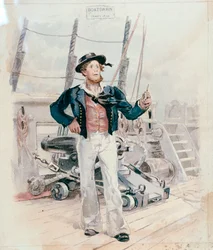 Contramaestre, c.1820 (litografía coloreada)