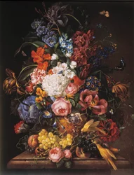 Ramo de flores. Pintura anónima