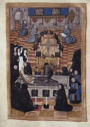 Entierro de Ana de Bretaña (1514) - Miniatura