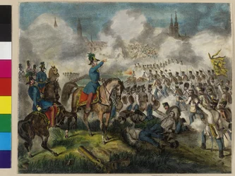 Captura de Raab el 28 junio de 1849 por las tropas imperiales