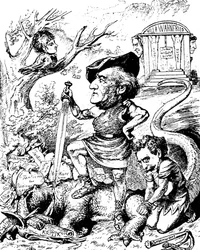 Caricatura de Richard Wagner