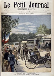 Coches sin caballos, primer coche Panhard Levassor - portada. “Le Petite Journal” del 6 de agosto