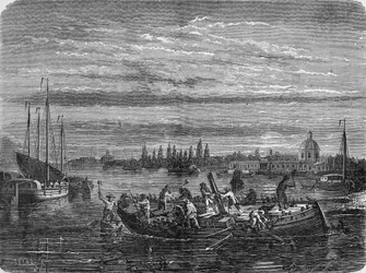 Charles Dallery tiene su barco de vapor raspado a Hélice. En 