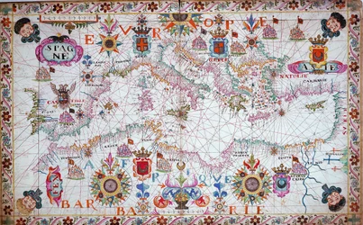 Mapa de todo el Mediterráneo