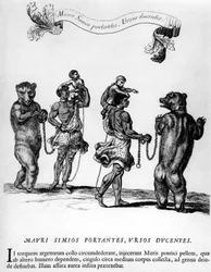 Circo: fiestas en Versalles - en “Festiva ad Capita annulumque Decursio, A Roge Ludovico 14... París, Imprimerie Royale