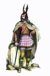 Traje de un jefe galo bajo el dominio romano