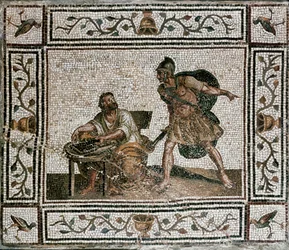 Muerte de Arquímedes de Siracusa (mosaico)