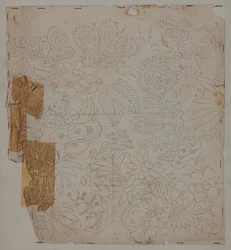 Dibujo de diseño, finales del siglo XVIII