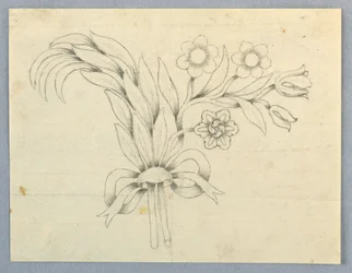 Diseño para un Broche con Flores