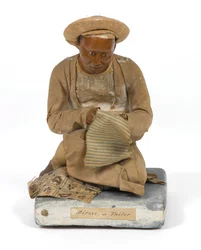 Dirzee, o Sastre, figurilla de terracota, India, c.1880