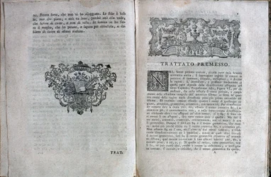 Doble página de un tratado de música de Giuseppe Tartini