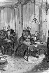 Caso Dreyfus. Arresto del Capitán Alfred Dreyfus el 15/10/1894 después de dictar
