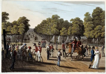 Campamento inglés en el Bois de Boulogne