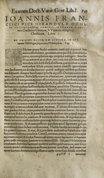 Examen vanitatis doctrinae gentium et veritatis christianae disciplinae de Pico della Mirandola (imprimir)